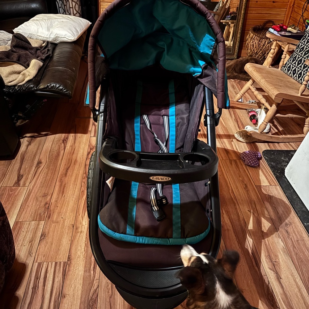 Graco Brown and Blue Kids Stroller